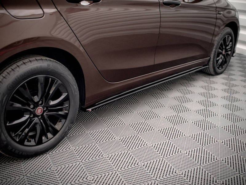 Maxton Design Side Skirts Diffusers Fiat Tipo S-Design - Carbon Look