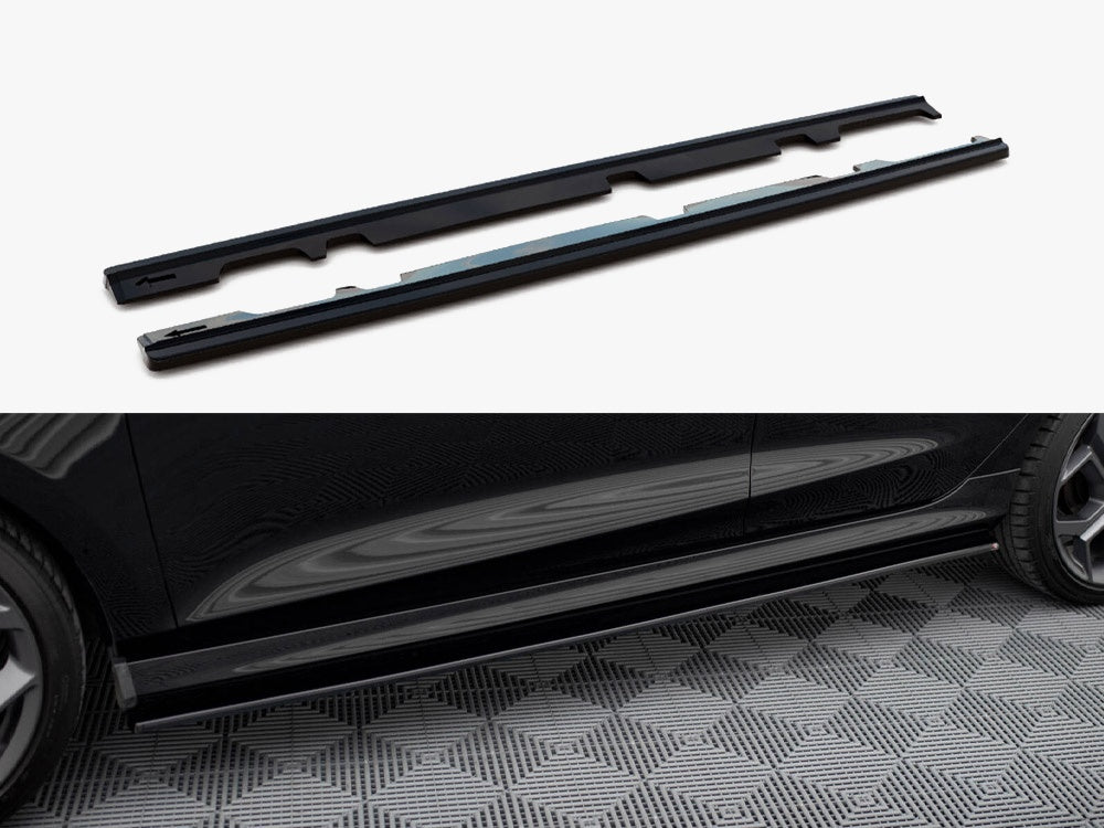 Maxton Design Side Skirts Diffusers V.1 Ford Fiesta Mk8 ST / ST-Line