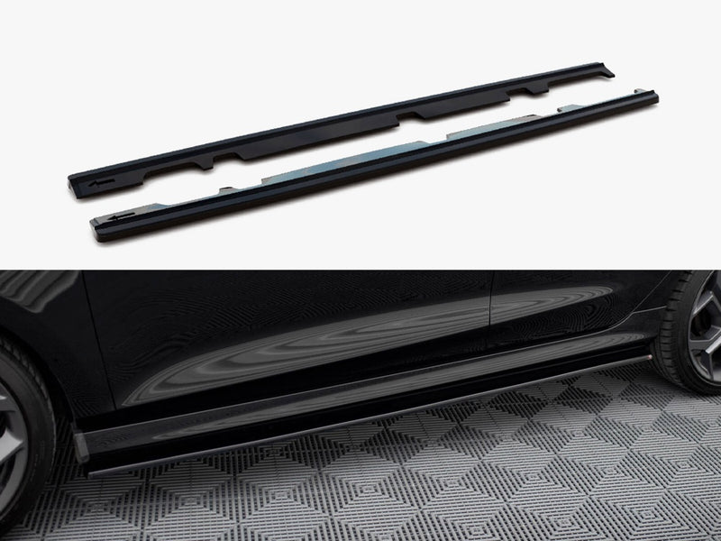 Maxton Design Side Skirts Diffusers V.1 Ford Fiesta Mk8 ST / ST-Line