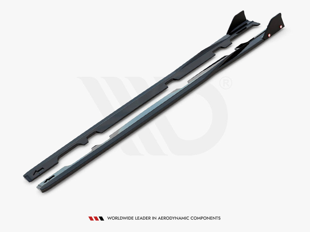 Maxton Design Side Skirts Diffusers V.2 + Flaps Ford Fiesta ST / ST-Line Mk8