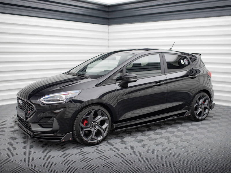 Maxton Design Side Skirts Diffusers V.2 + Flaps Ford Fiesta ST / ST-Line Mk8