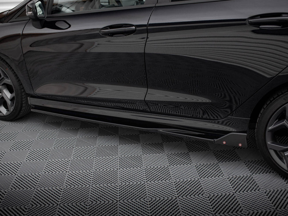 Maxton Design Side Skirts Diffusers V.2 + Flaps Ford Fiesta ST / ST-Line Mk8