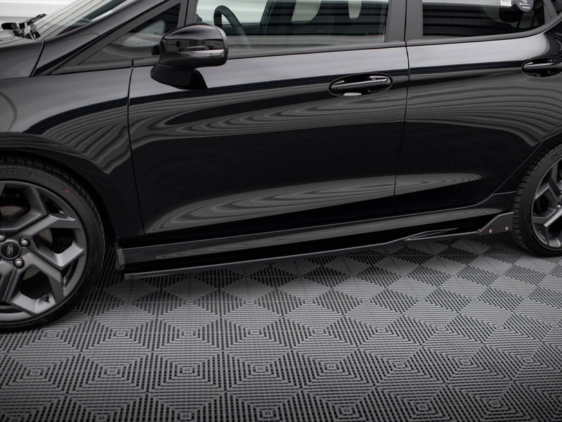 Maxton Design Side Skirts Diffusers V.2 + Flaps Ford Fiesta ST / ST-Line Mk8