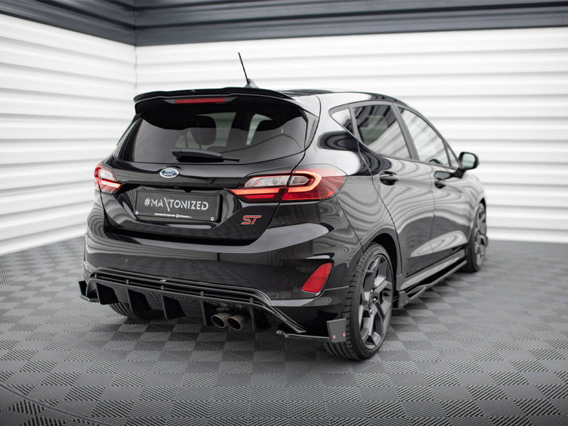 Maxton Design Rear Side Splitters V.4 + Flaps Ford Fiesta ST Mk8