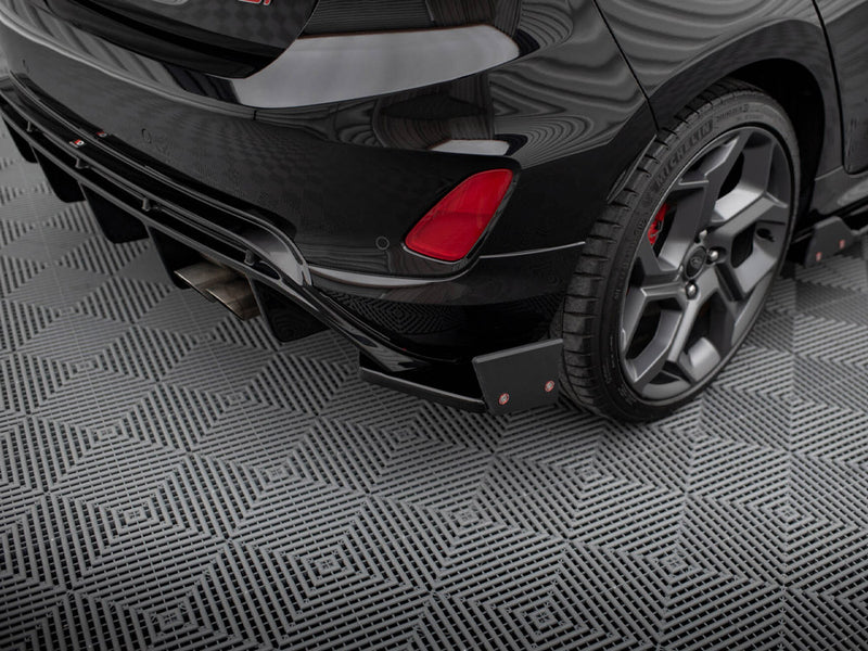 Maxton Design Rear Side Splitters V.4 + Flaps Ford Fiesta ST Mk8
