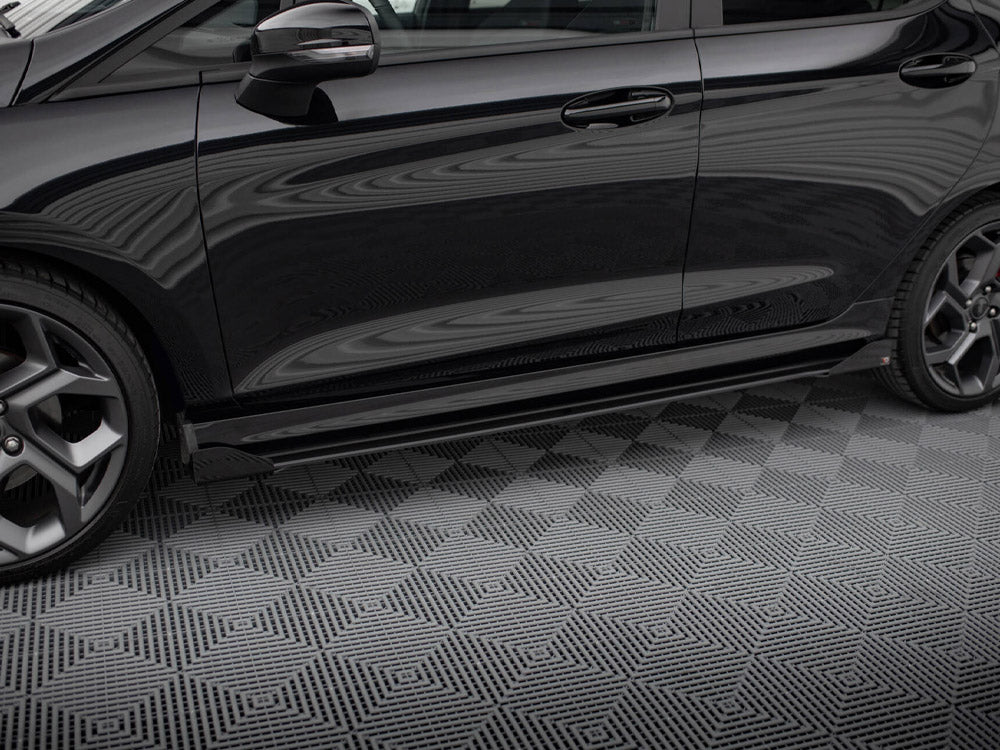 Maxton Design Street PRO Side Skirts Diffusers + Flaps Ford Fiesta ST / ST-Line Mk8