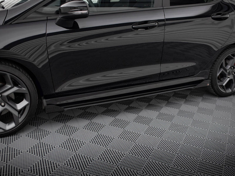 Maxton Design Street PRO Side Skirts Diffusers + Flaps Ford Fiesta ST / ST-Line Mk8