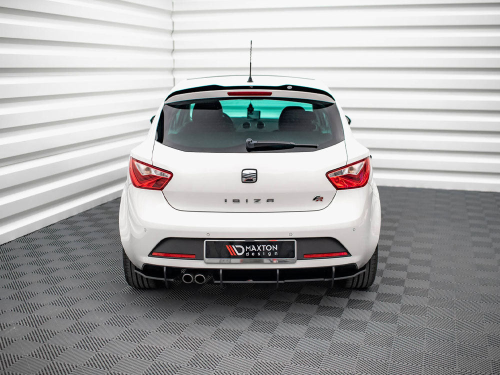 Maxton Design Street PRO Rear Diffuser Seat Ibiza FR SC Mk4 Facelift - Black-Red