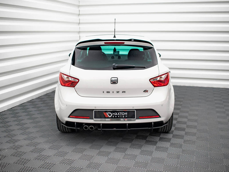 Maxton Design Street PRO Rear Diffuser Seat Ibiza FR SC Mk4 Facelift - Black-Red