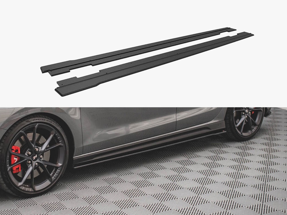 Maxton Design Street PRO Side Skirt Diffusers V.2 Hyundai I30 N / N-Line Hatchback / Fastback Mk3 / Mk3 Facelift