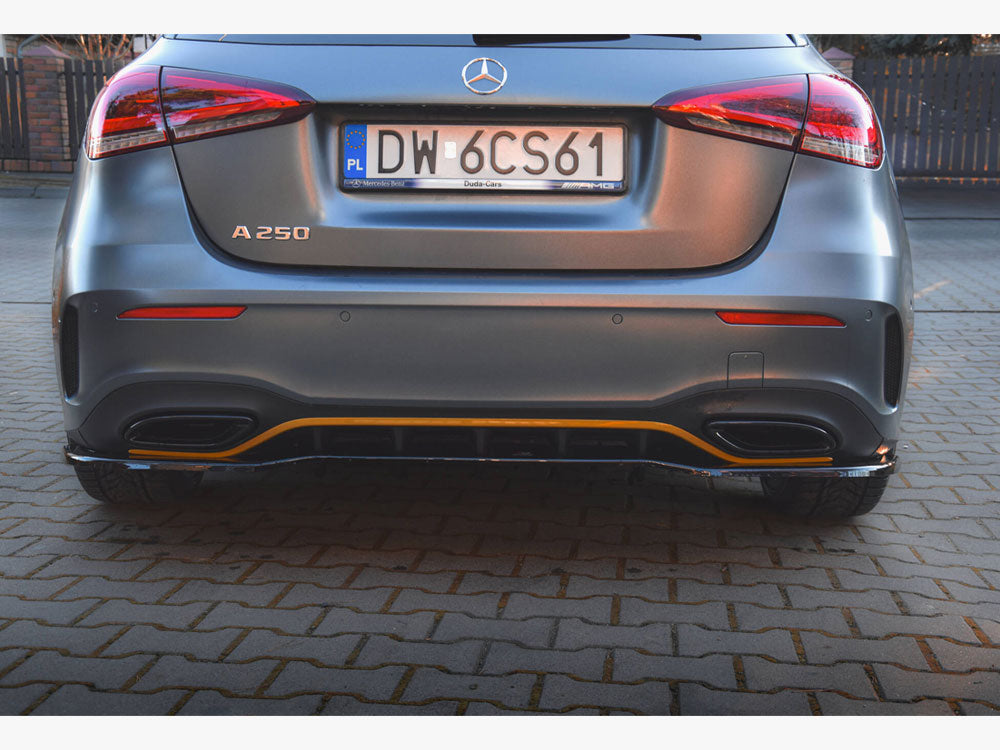 Maxton Design Rear Splitter (Vertical Bars) Mercedes-Benz A Hatchback AMG Line W177