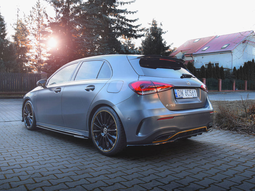 Maxton Design Rear Splitter (Vertical Bars) Mercedes-Benz A Hatchback AMG Line W177