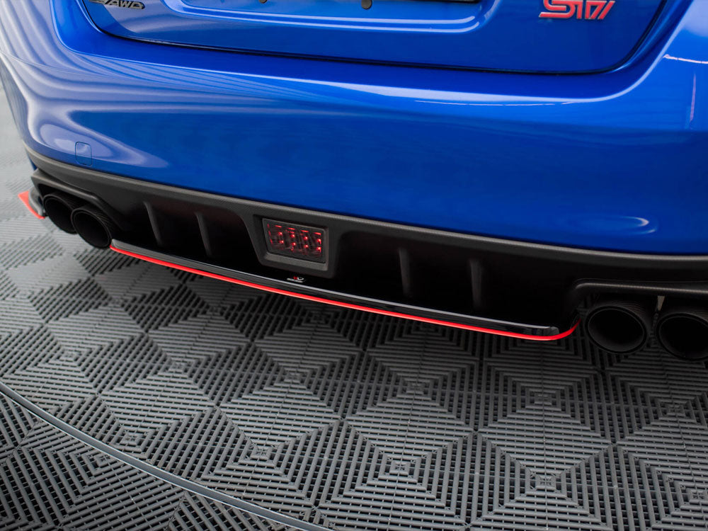 Maxton Design Central Rear Splitter V.2 Subaru WRX STI