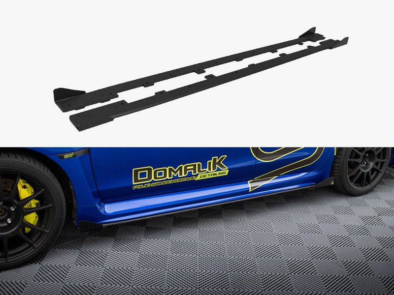 Maxton Design Street PRO Side Skirts Diffusers + Flaps Subaru WRX STI Mk1