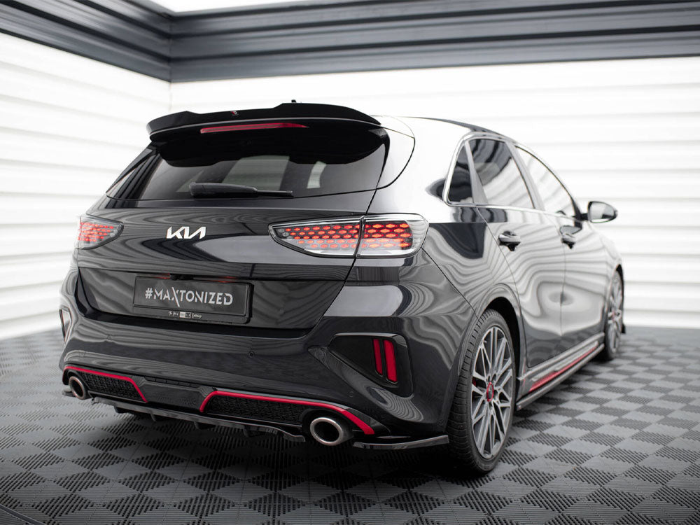Maxton Design Central Rear Splitter (Vertical Bars) Kia Ceed GT Mk3 Facelift