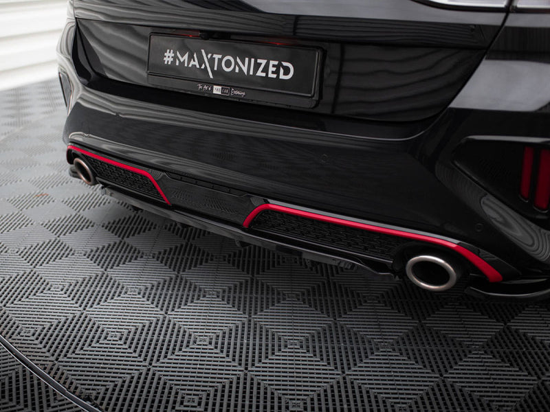 Maxton Design Central Rear Splitter (Vertical Bars) Kia Ceed GT Mk3 Facelift