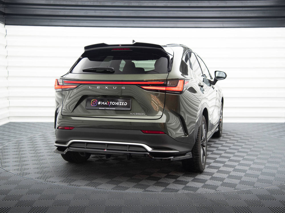 Maxton Design Central Rear Splitter (Vertical Bars) Lexus NX F-Sport Mk2