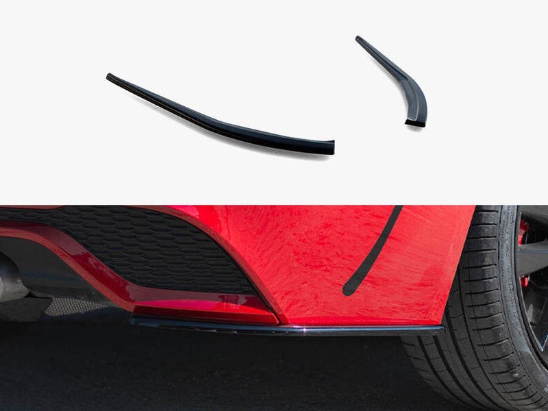 Maxton Design Rear Side Splitters Jaguar XE R-Dynamic X760 Facelift