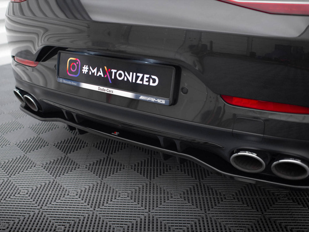 Maxton Design Rear Splitter (Vertical Bars) Mercedes-AMG 53 4 Door Coupe