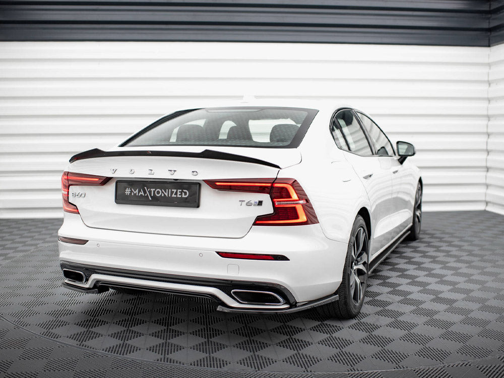 Maxton Design Rear Side Splitters Volvo S60 / V60 R-Design Mk3 - Carbon Look