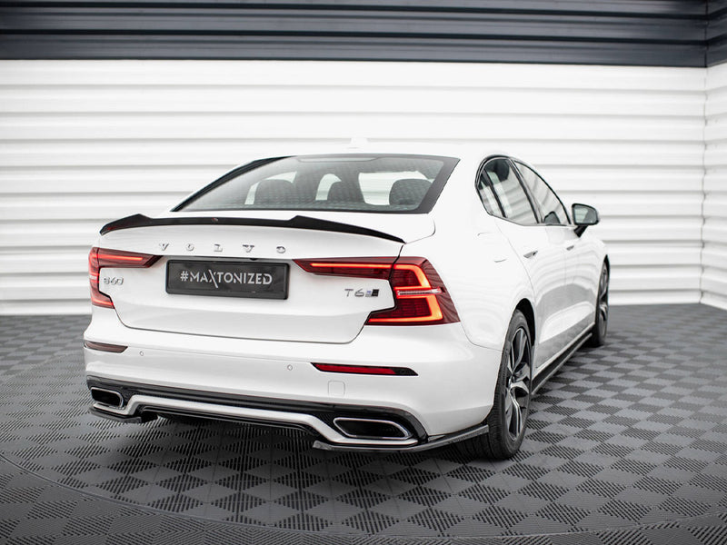 Maxton Design Rear Side Splitters Volvo S60 / V60 R-Design Mk3 - Carbon Look