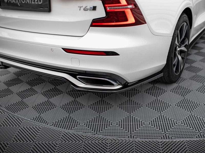 Maxton Design Rear Side Splitters Volvo S60 / V60 R-Design Mk3 - Carbon Look