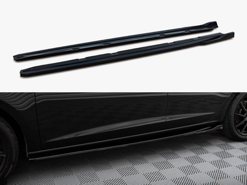 Maxton Design Side Skirts Diffusers V.4 Seat Leon Cupra / FR Mk3 FL