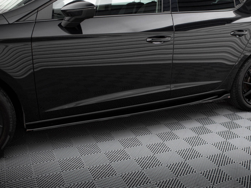 Maxton Design Side Skirts Diffusers V.4 Seat Leon Cupra / FR Mk3 FL