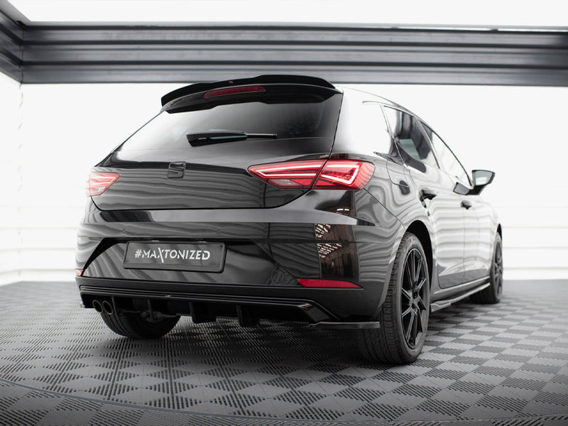 Maxton Design Rear Side Splitters V.2 Seat Leon Hatchback Mk3 Facelift