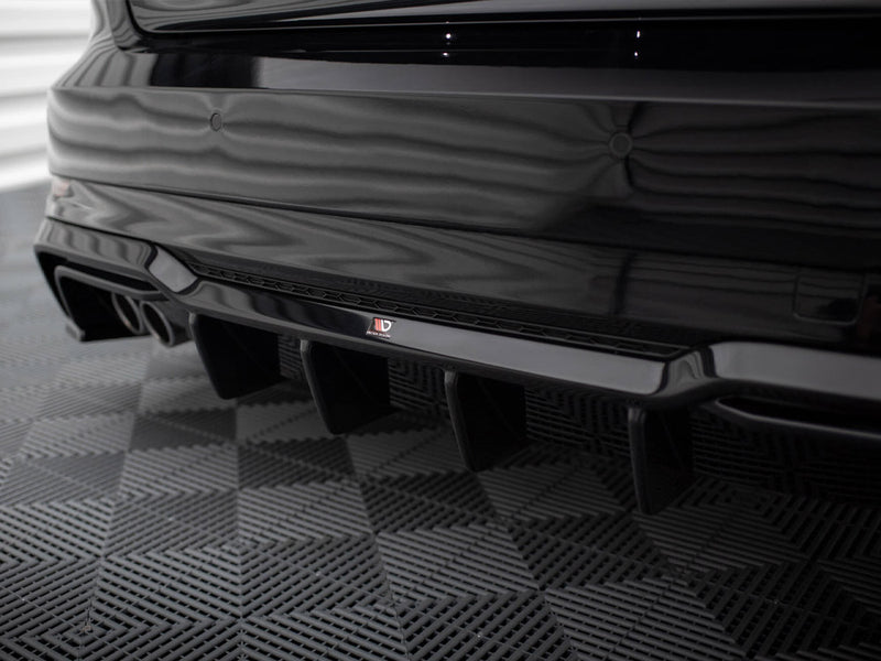 Maxton Design Rear Valance Audi A3 S-Line Sportback 8V Facelift (Version with dual exhausts on one side)