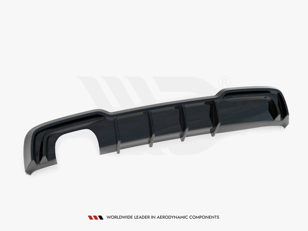 Maxton Design Rear Valance Audi A3 S-Line Sportback 8V Facelift (Version with dual exhausts on one side)