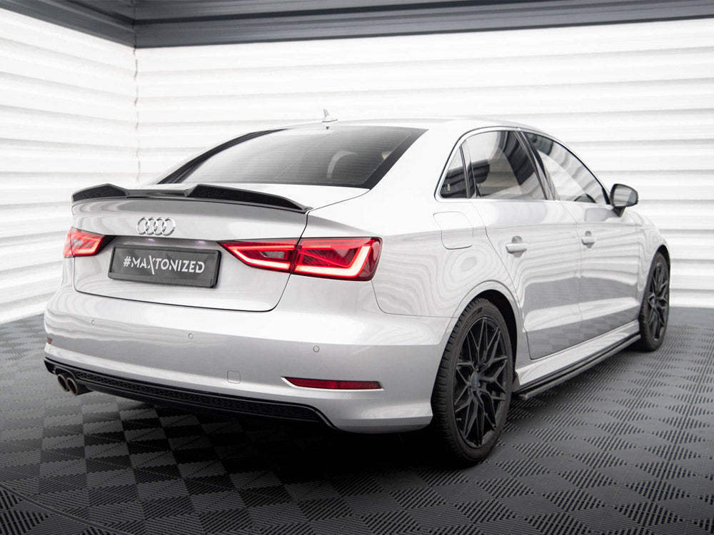 Maxton Design Spoiler CAP 3D Audi A3 / A3 S-Line / S3 Sedan 8V