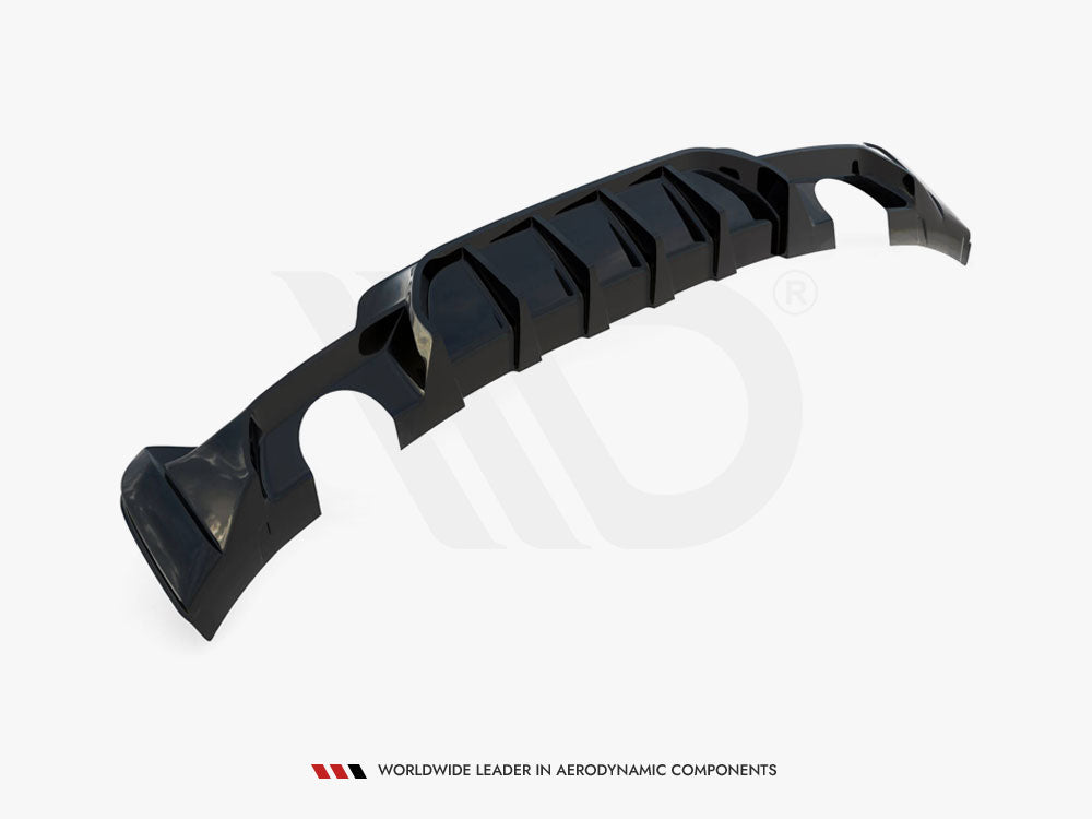 Maxton Design Rear Valance BMW 4 Coupe / Gran Coupe / Cabrio M-Pack F32 / F36 / F33 (Version with single exhausts on both sides)