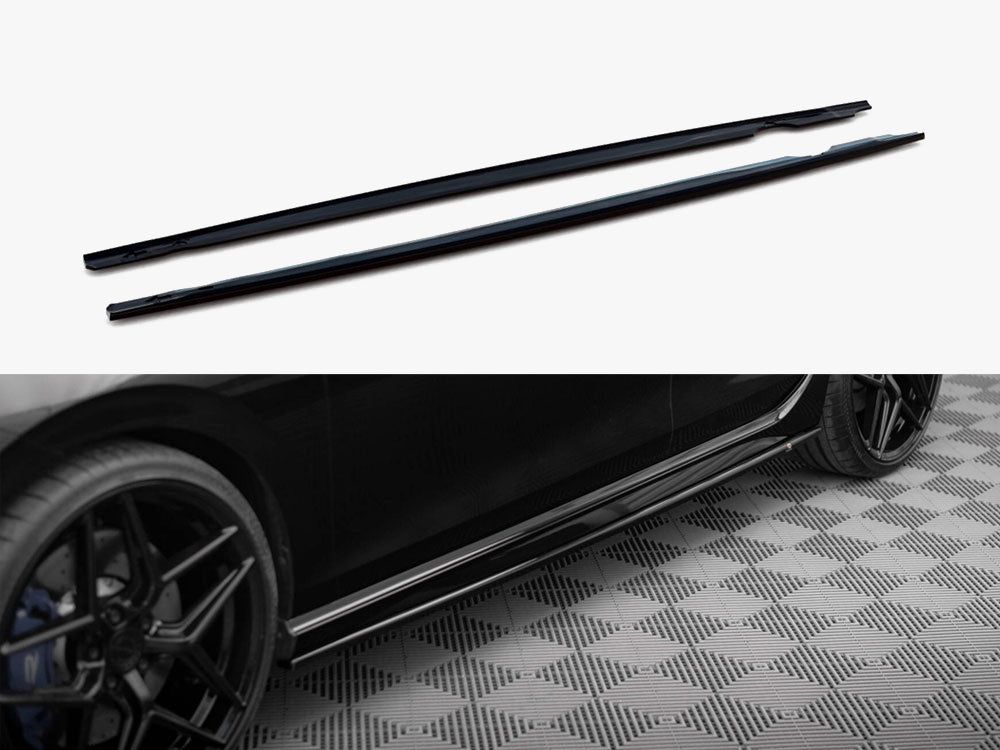 Maxton Design Side Skirts Diffusers V.3 Volkswagen Golf R Mk8