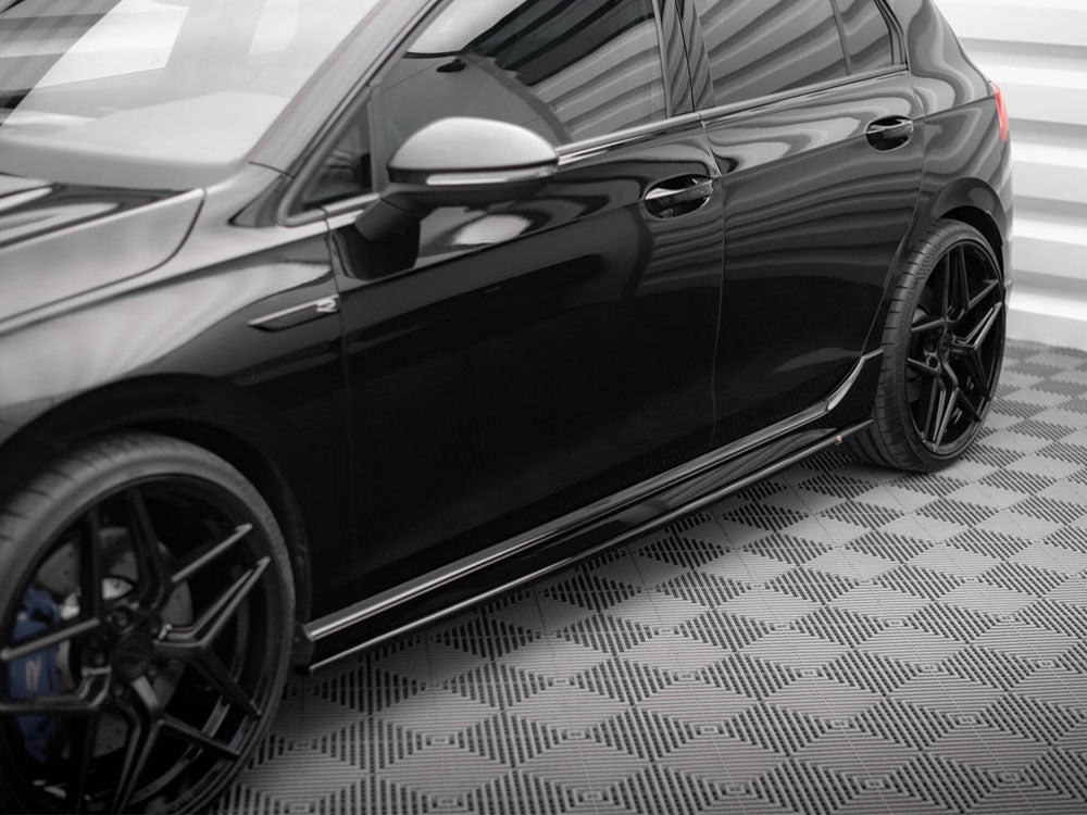 Maxton Design Side Skirts Diffusers V.3 Volkswagen Golf R Mk8