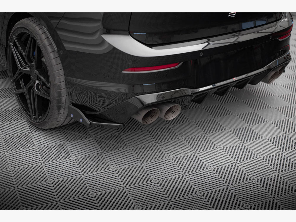 Maxton Design Rear Side Splitters V.5 + Flaps Volkswagen Golf R Mk8