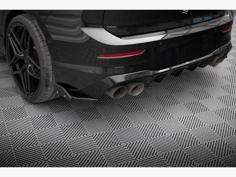 Maxton Design Rear Side Splitters V.5 + Flaps Volkswagen Golf R Mk8