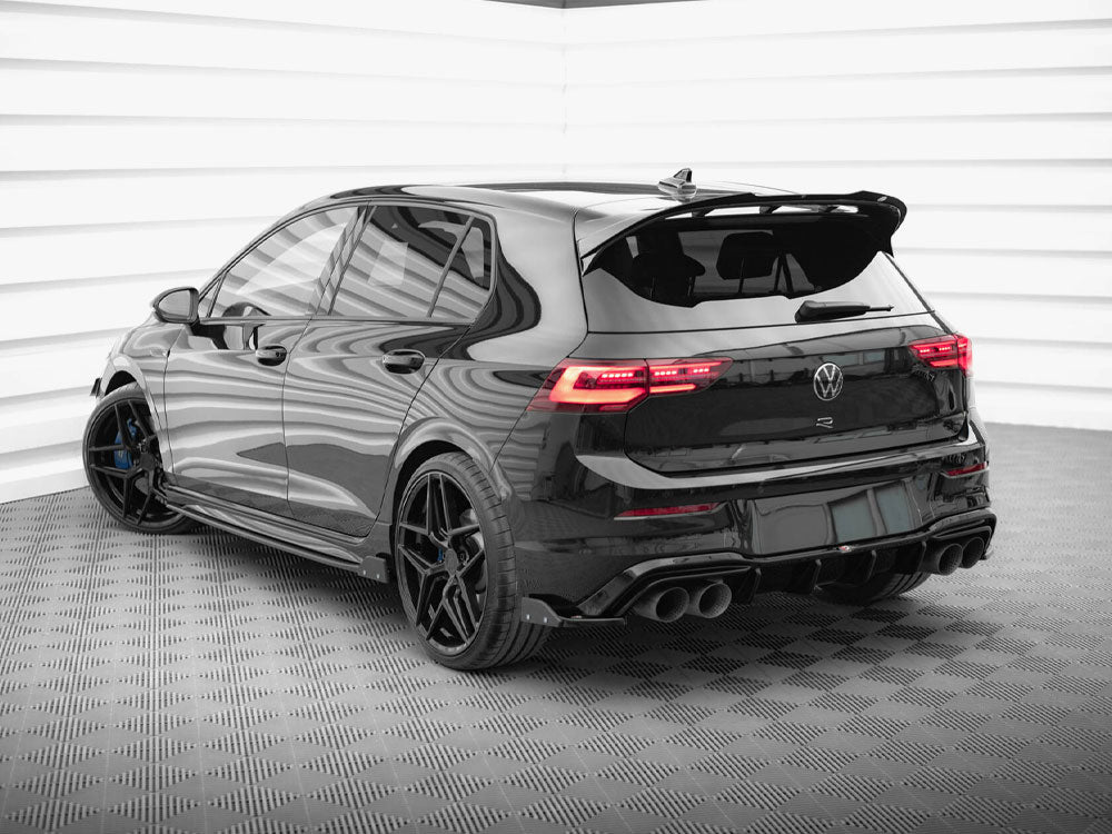 Maxton Design Rear Side Splitters V.6 + Flaps Volkswagen Golf R Mk8