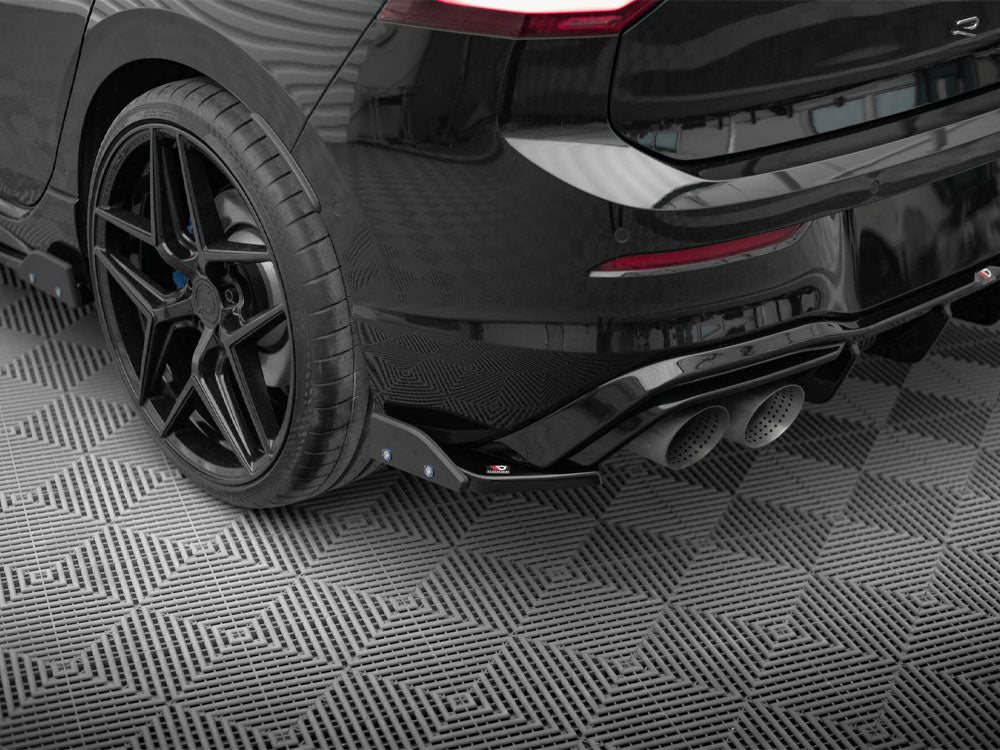 Maxton Design Rear Side Splitters V.6 + Flaps Volkswagen Golf R Mk8