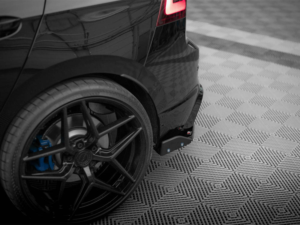 Maxton Design Rear Side Splitters V.6 + Flaps Volkswagen Golf R Mk8