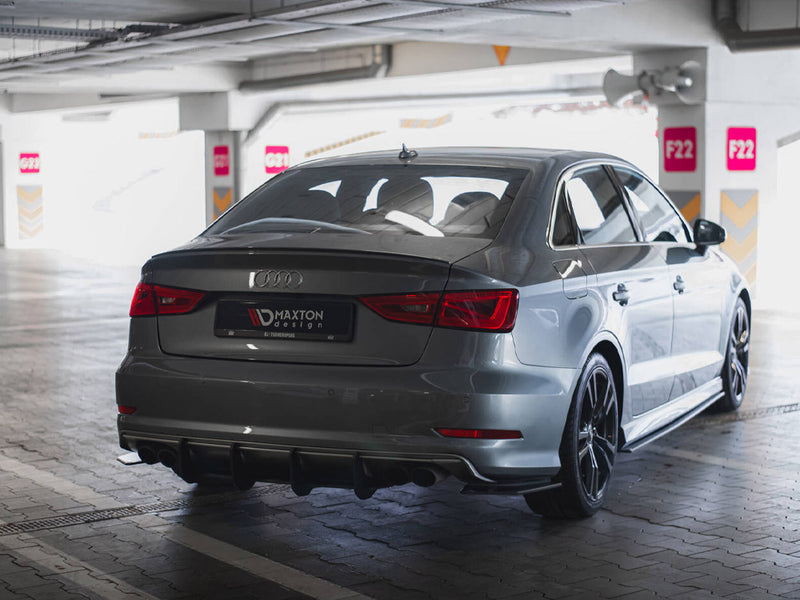 Maxton Design Street Pro Rear Side Splitters Audi S3 Sedan 8V