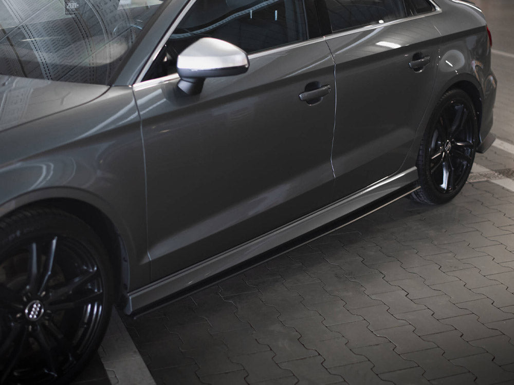 Maxton Design Street PRO Side Skirts Diffusers Audi S3 / A3 S-Line Sedan 8V