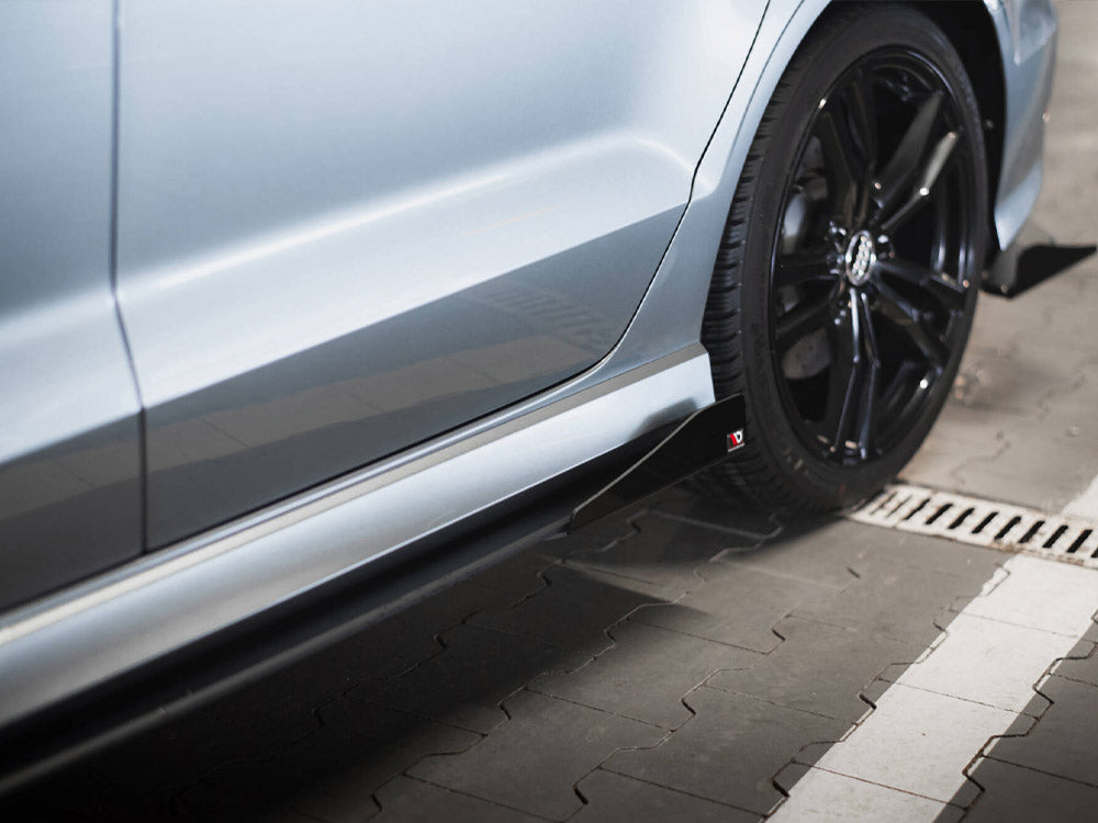 Maxton Design Street PRO Side Skirts Diffusers + Flaps Audi S3 / A3 S-Line Sedan 8V