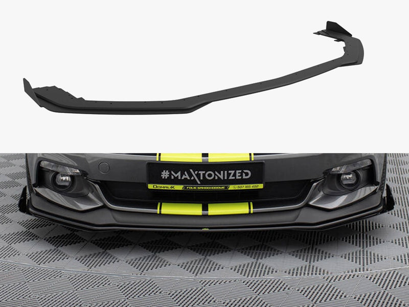 Maxton Design Street PRO Front Splitter + Flaps Ford Mustang GT Mk6
