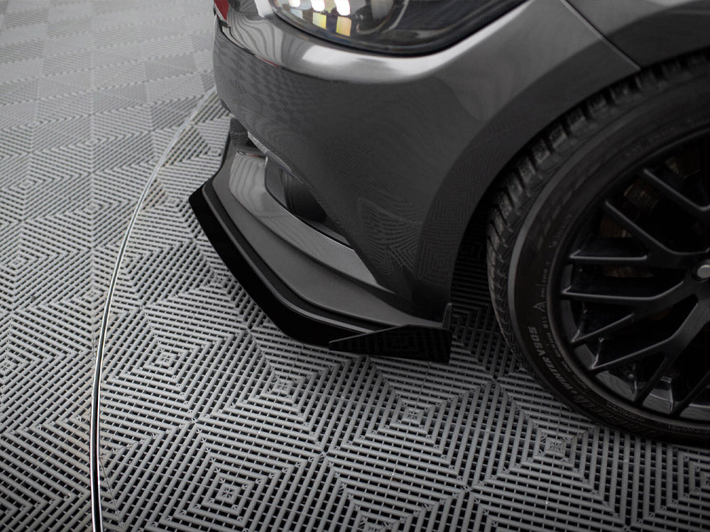 Maxton Design Street PRO Front Splitter + Flaps Ford Mustang GT Mk6