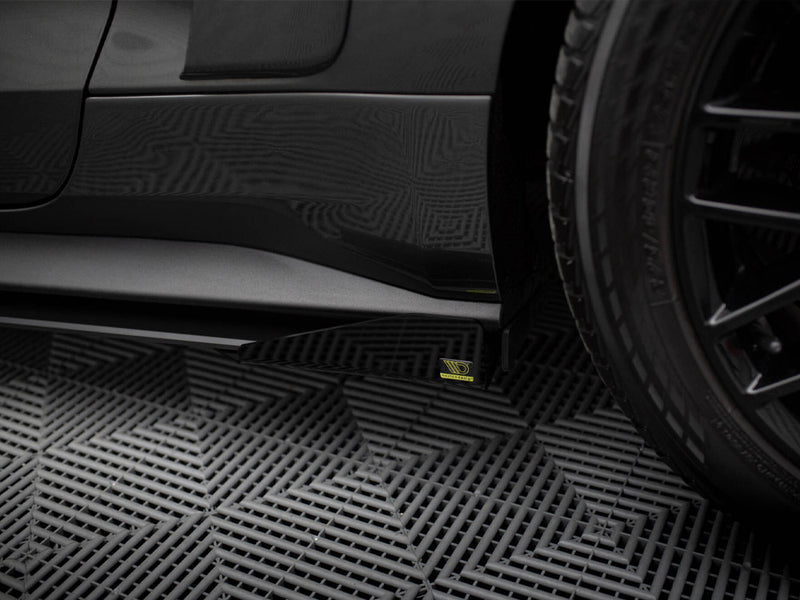 Maxton Design Street PRO Side Skirts Diffusers + Flaps Ford Mustang GT Mk6