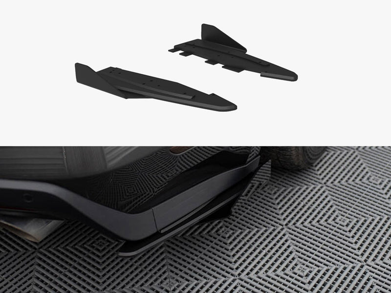 Maxton Design Street Pro Rear Side Splitters + Flaps Ford Mustang GT Mk6