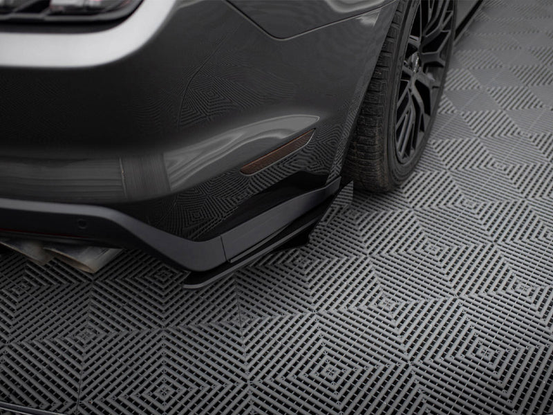 Maxton Design Street Pro Rear Side Splitters + Flaps Ford Mustang GT Mk6