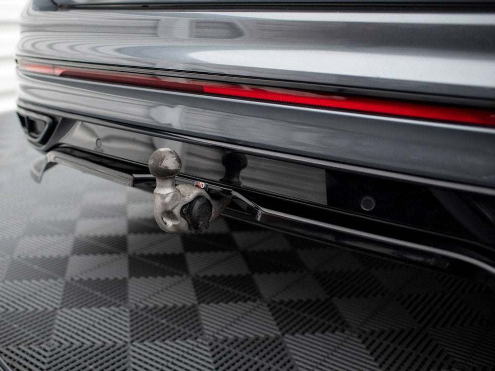 Maxton Design Rear Splitter (Vertical Bars) Volkswagen Tiguan Allspace R-Line Mk2 Facelift