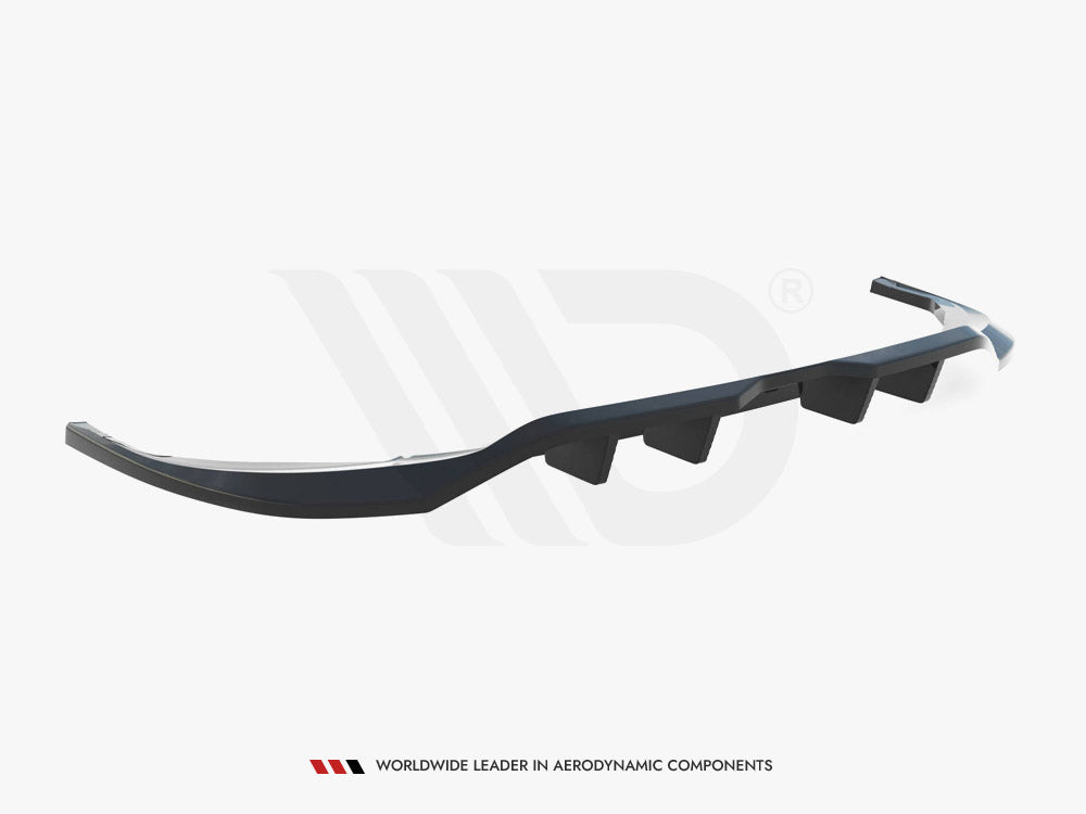 Maxton Design Rear Splitter (Vertical Bars) Volkswagen Tiguan Allspace R-Line Mk2 Facelift